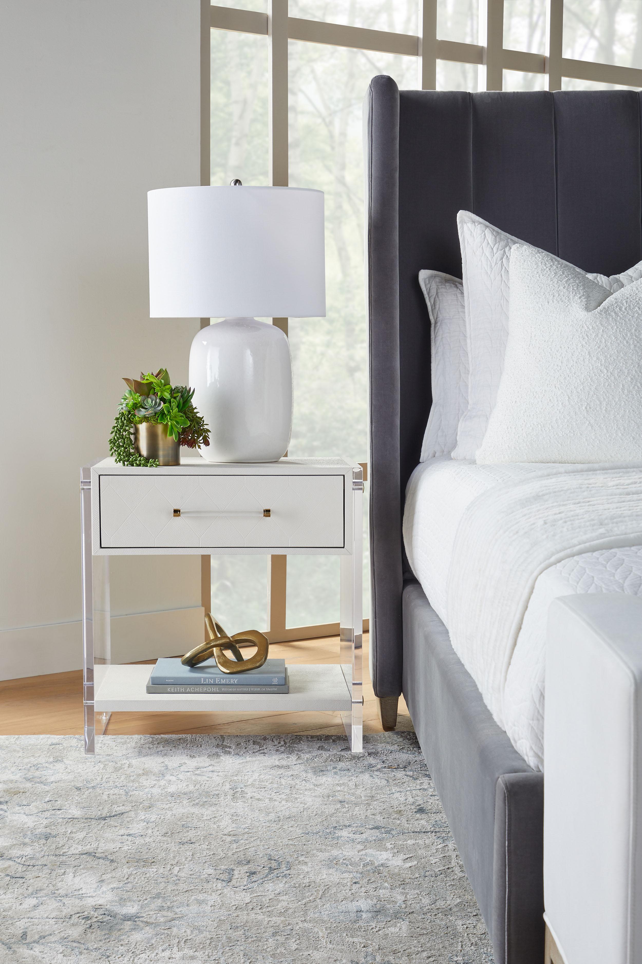 Sonia Shagreen 1-Drawer Nightstand | Essentials For Living